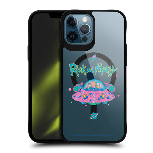 Rick And Morty Character Art The Space Cruiser BLACK SHOCKPROOF BUMPER CASE COMPATIBLE WITH Apple iPhone 12 Pro Max & MAGSAFE