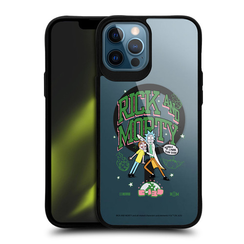 Rick And Morty Character Art Wubba Lubba Dub Dub BLACK SHOCKPROOF BUMPER CASE COMPATIBLE WITH Apple iPhone 12 Pro Max & MAGSAFE