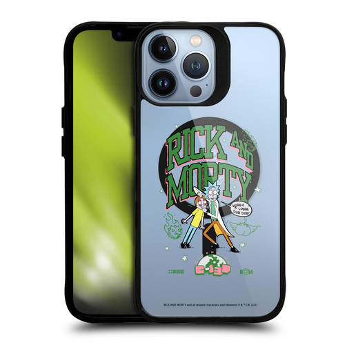 Rick And Morty Character Art Wubba Lubba Dub Dub BLACK SHOCKPROOF BUMPER CASE COMPATIBLE WITH Apple iPhone 13 Pro Max & MAGSAFE