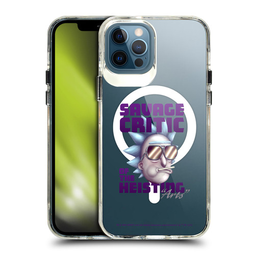Rick And Morty Character Art Cool Rick SHOCKPROOF BUMPER CASE COMPATIBLE WITH Apple iPhone 12 / iPhone 12 Pro & MAGSAFE