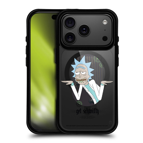 Rick And Morty Character Art Vibe BLACK SHOCKPROOF BUMPER CASE COMPATIBLE WITH Apple iPhone 17 Pro & MAGSAFE