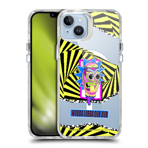Rick And Morty Character Art Rick Sanchez SHOCKPROOF BUMPER CASE COMPATIBLE WITH Apple iPhone 14 Plus & MAGSAFE