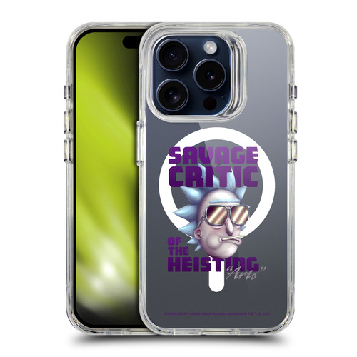 Rick And Morty Character Art Cool Rick SHOCKPROOF BUMPER CASE COMPATIBLE WITH Apple iPhone 15 Pro & MAGSAFE