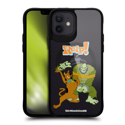 Scooby-Doo Character Art Capture BLACK SHOCKPROOF BUMPER CASE COMPATIBLE WITH Apple iPhone 12 / iPhone 12 Pro & MAGSAFE
