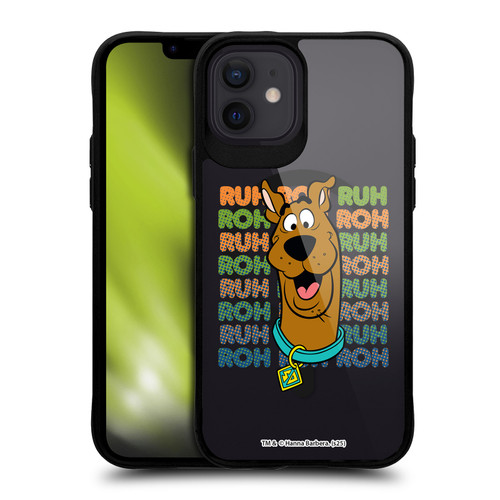 Scooby-Doo Character Art Silly BLACK SHOCKPROOF BUMPER CASE COMPATIBLE WITH Apple iPhone 12 / iPhone 12 Pro & MAGSAFE