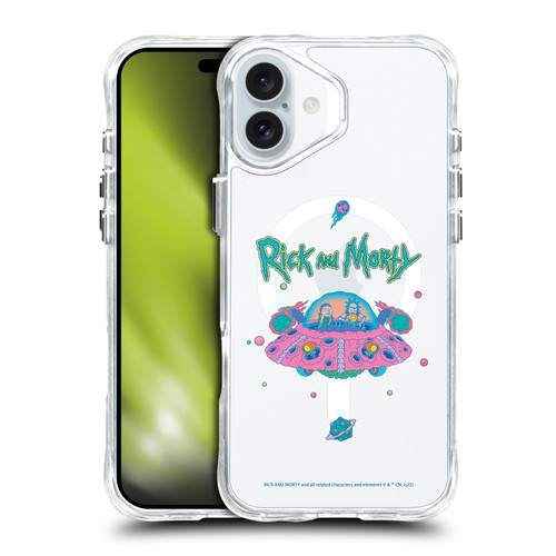 Rick And Morty Character Art The Space Cruiser SHOCKPROOF BUMPER CASE COMPATIBLE WITH Apple iPhone 16 Plus & MAGSAFE