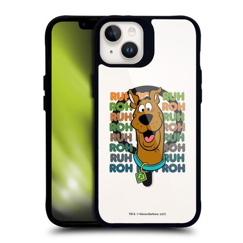 Scooby-Doo Character Art Silly BLACK SHOCKPROOF BUMPER CASE COMPATIBLE WITH Apple iPhone 14 Plus & MAGSAFE