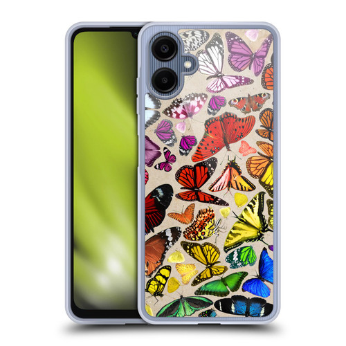 Anthony Christou Art Rainbow Butterflies Soft Gel Case for Samsung Galaxy A06 4G / 5G