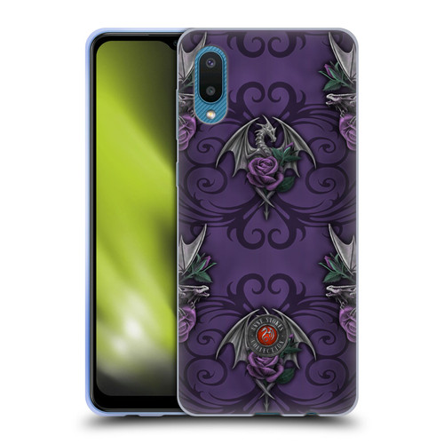 Anne Stokes Dragons 3 Pattern Soft Gel Case for Samsung Galaxy A02/M02 (2021)