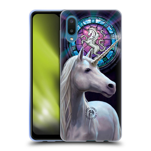 Anne Stokes Mythical Creatures Enlightenment Soft Gel Case for Samsung Galaxy A02/M02 (2021)