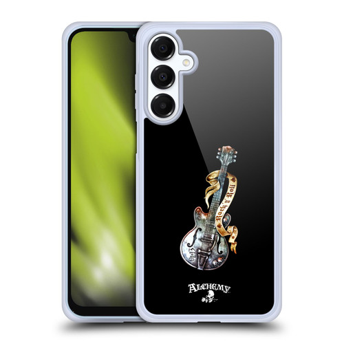 Alchemy Gothic Illustration Rock'it 56 Guitar Soft Gel Case for Samsung Galaxy A16 5G & MagSafe