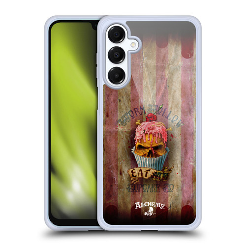 Alchemy Gothic Skull Eat Me Cupcake Soft Gel Case for Samsung Galaxy A16 5G & MagSafe