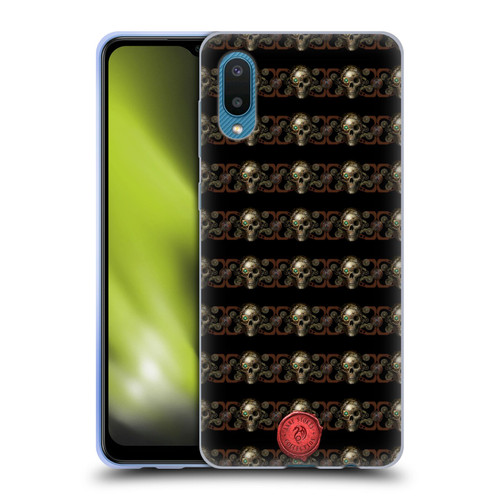 Anne Stokes Steampunk Skull Pattern Soft Gel Case for Samsung Galaxy A02/M02 (2021)