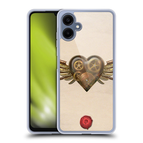 Anne Stokes Steampunk Winged Cog Heart Soft Gel Case for Samsung Galaxy A06 4G / 5G