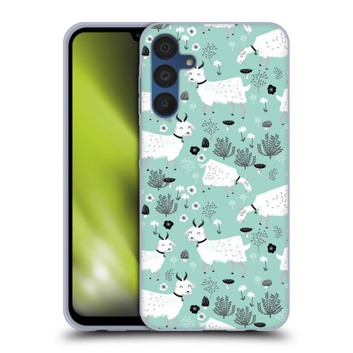 Andrea Lauren Design Animals Goats Soft Gel Case for Samsung Galaxy A15 & MagSafe
