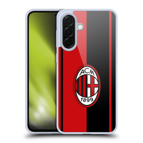 AC Milan Crest Red And Black Soft Gel Case for Samsung Galaxy A36 5G