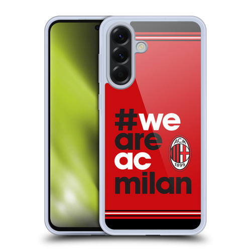 AC Milan Crest Stripes Soft Gel Case for Samsung Galaxy A56 5G