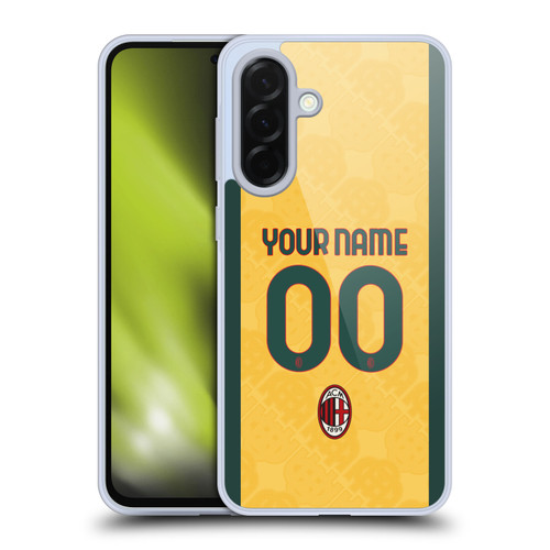 Custom Customised Personalised AC Milan 2024/25 Kit Third Soft Gel Case for Samsung Galaxy A36 5G