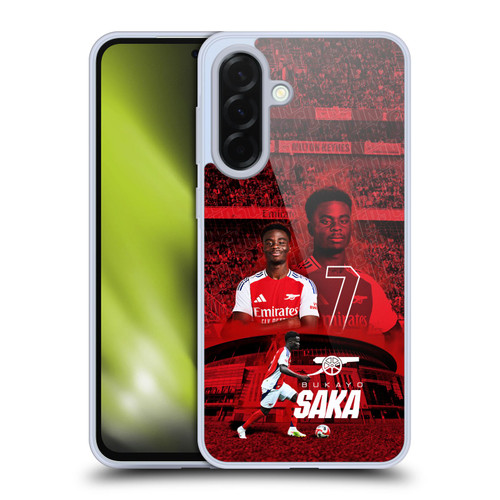 Arsenal FC 2024/25 First Team Bukayo Saka Soft Gel Case for Samsung Galaxy A36 5G