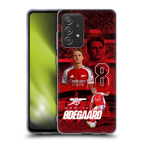 Arsenal FC 2024/25 First Team Martin Ødegaard Soft Gel Case for Samsung Galaxy A52 / A52s / 5G (2021)