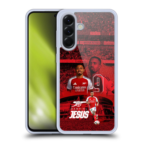 Arsenal FC 2024/25 First Team Gabriel Jesus Soft Gel Case for Samsung Galaxy A56 5G