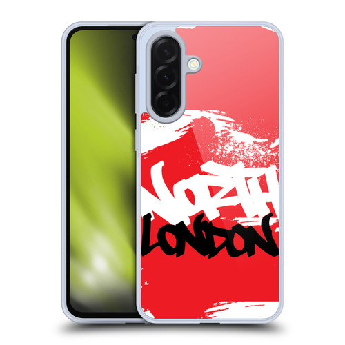 Arsenal FC Graffiti Art North London Soft Gel Case for Samsung Galaxy A36 5G