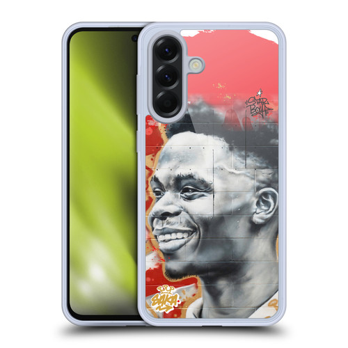 Arsenal FC Graffiti Art Saka Mural Soft Gel Case for Samsung Galaxy A56 5G