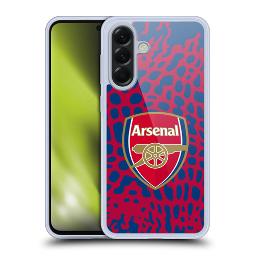 Arsenal FC Logos Animal Pattern Soft Gel Case for Samsung Galaxy A56 5G