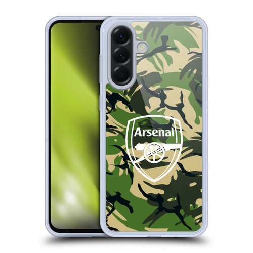 Arsenal FC Logos Camouflage Disruptive Pattern Soft Gel Case for Samsung Galaxy A56 5G