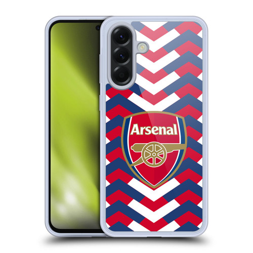 Arsenal FC Logos Zigzag Soft Gel Case for Samsung Galaxy A56 5G