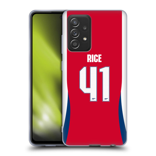 Arsenal FC 2024/25 Players Home Kit Declan Rice Soft Gel Case for Samsung Galaxy A52 / A52s / 5G (2021)