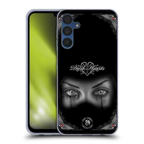 Anne Stokes Gothic Sad Eyes Soft Gel Case for Samsung Galaxy A15 & MagSafe