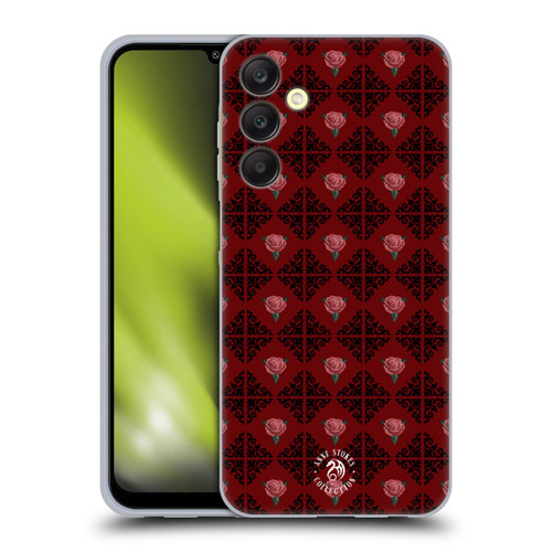 Anne Stokes Gothic Logo Pattern Soft Gel Case for Samsung Galaxy A25 5G