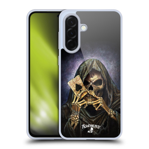 Alchemy Gothic Skull And Cards Reaper's Ace Soft Gel Case for Samsung Galaxy A36 5G
