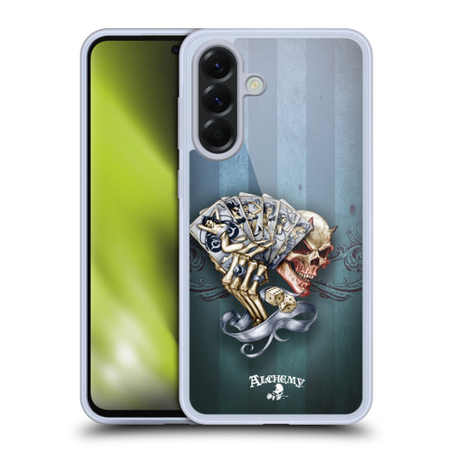 Alchemy Gothic Skull And Cards Read 'Em And Weep Soft Gel Case for Samsung Galaxy A56 5G