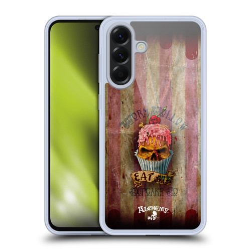Alchemy Gothic Skull Eat Me Cupcake Soft Gel Case for Samsung Galaxy A56 5G