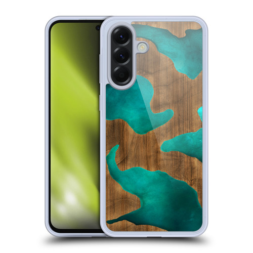 Alyn Spiller Wood & Resin Aqua Soft Gel Case for Samsung Galaxy A56 5G