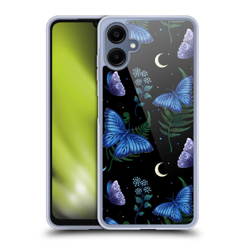 Episodic Drawing Pattern Blue Morpho Butterfly Soft Gel Case for Samsung Galaxy A06 4G / 5G