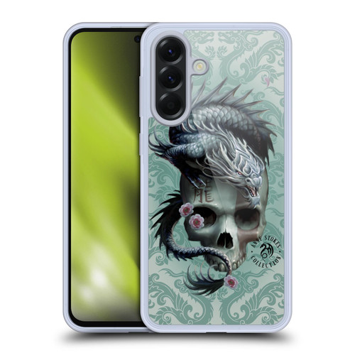 Anne Stokes Oriental Skull Green Dragon Swirls Soft Gel Case for Samsung Galaxy A56 5G