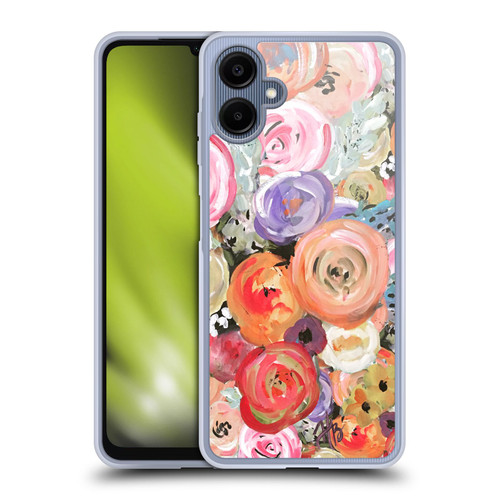 Haley Bush Floral Painting Colorful Soft Gel Case for Samsung Galaxy A06 4G / 5G