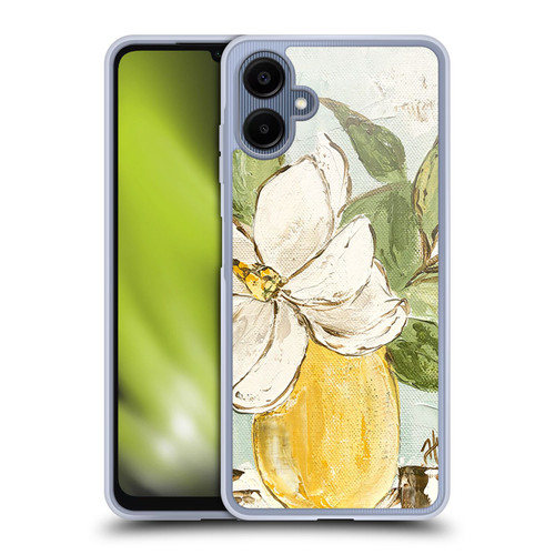 Haley Bush Floral Painting Magnolia Yellow Vase Soft Gel Case for Samsung Galaxy A06 4G / 5G