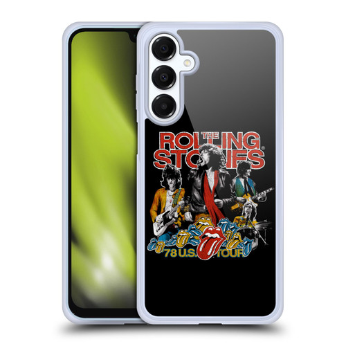 The Rolling Stones Key Art 78 US Tour Vintage Soft Gel Case for Samsung Galaxy A16 5G & MagSafe