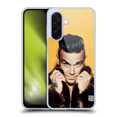 Robbie Williams Calendar Fur Coat Soft Gel Case for Samsung Galaxy A26 5G