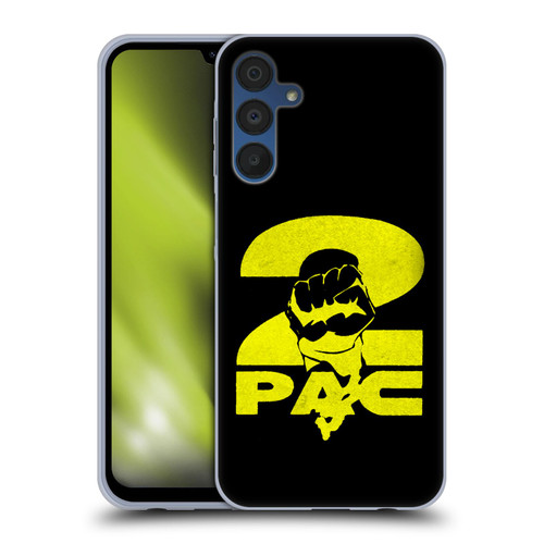 Tupac Shakur Logos Yellow Fist Soft Gel Case for Samsung Galaxy A15