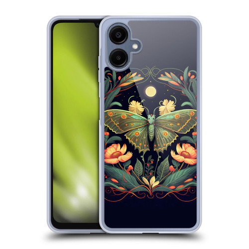 JK Stewart Graphics Lunar Moth Night Garden Soft Gel Case for Samsung Galaxy A06 4G / 5G