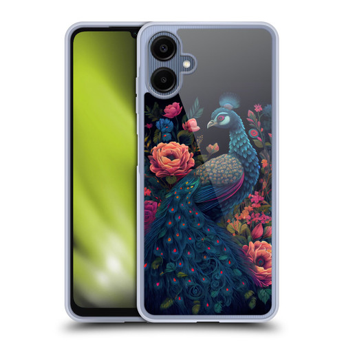 JK Stewart Graphics Peacock In Night Garden Soft Gel Case for Samsung Galaxy A06 4G / 5G