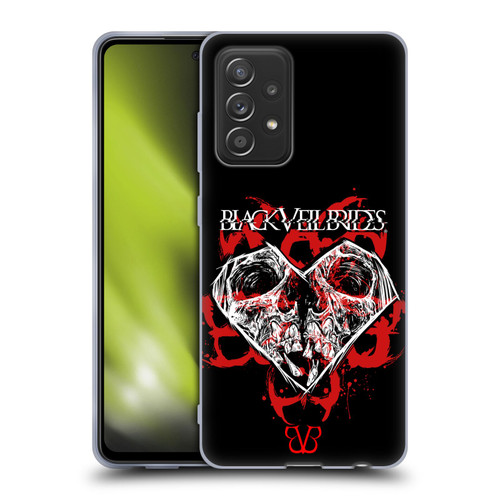 Black Veil Brides Band Art Skull Heart Soft Gel Case for Samsung Galaxy A52 / A52s / 5G (2021)