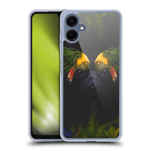 Klaudia Senator French Bulldog 2 Bird Feathers Soft Gel Case for Samsung Galaxy A06 4G / 5G