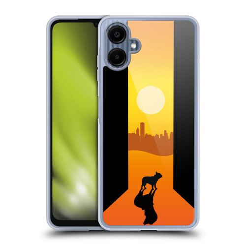 Klaudia Senator French Bulldog 2 Shadow At Sunset Soft Gel Case for Samsung Galaxy A06 4G / 5G