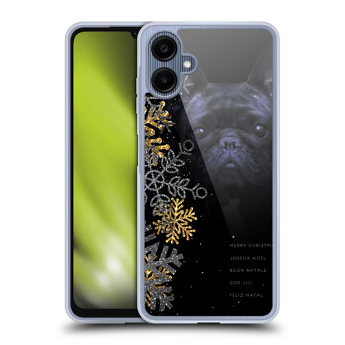 Klaudia Senator French Bulldog 2 Snow Flakes Soft Gel Case for Samsung Galaxy A06 4G / 5G